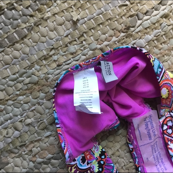 Kenneth Cole Ruched Paisley Bikini Bottom - Picture 8 of 10